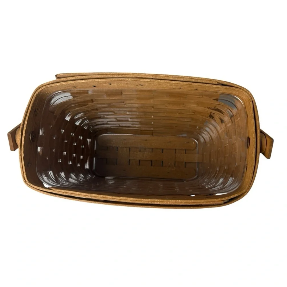 Longaberger 1993 Dresden Tour Basket W/Liner Signed Handwoven VTG CottageCore